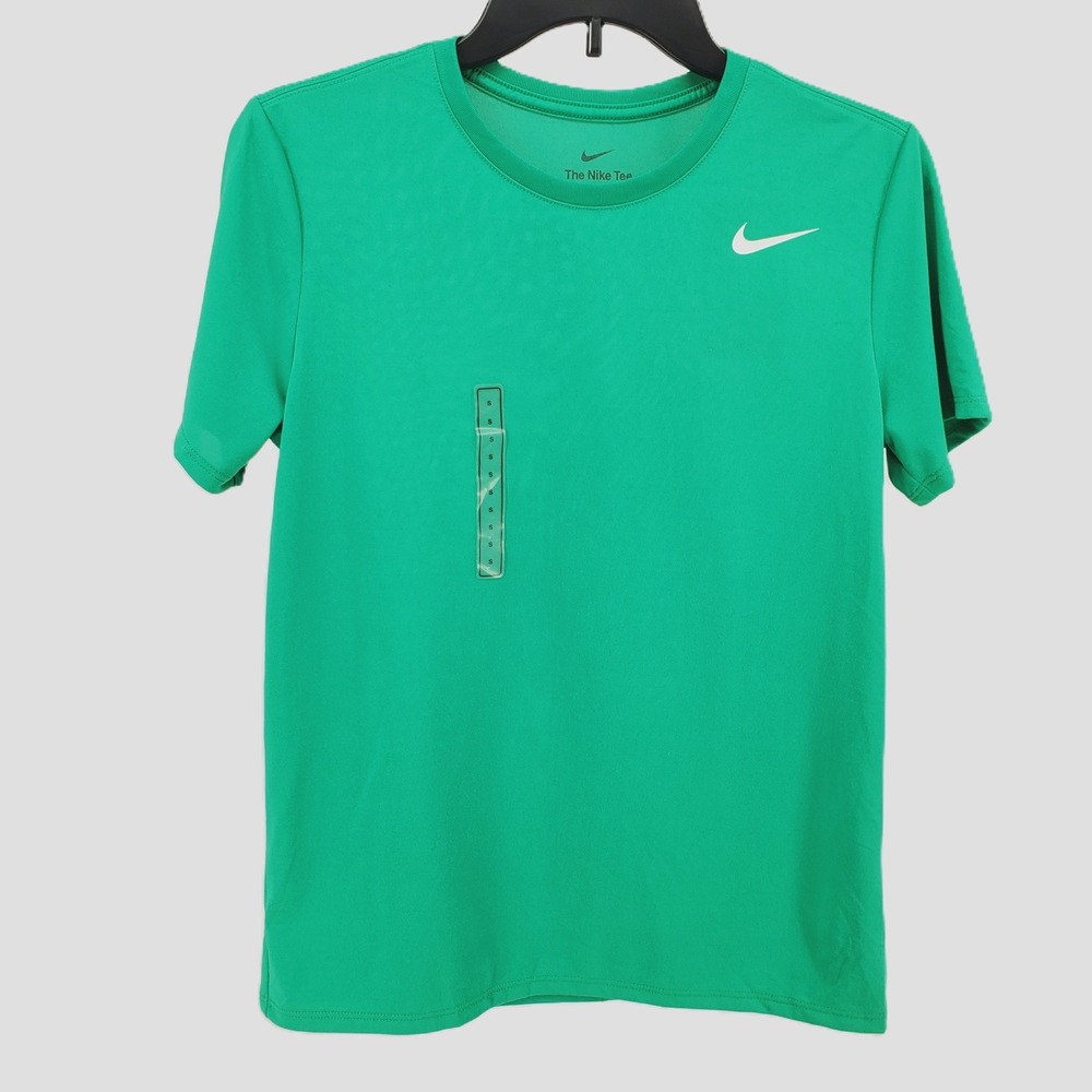 Nike Dri-FIT Training T-Shirt Short‎ Sleeve Athletic Top Green Women Small